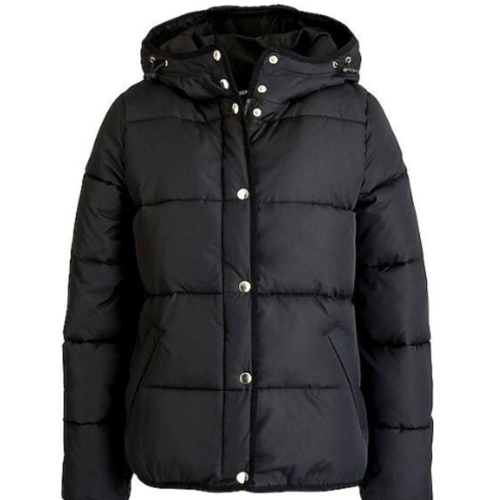 J Crew Mercantile Black Puffer
